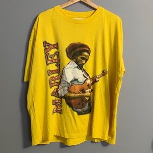Vtg Bob Marley Mens Two-Sided Tshirt Size XXL
